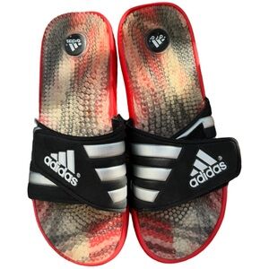 adidas Black and Red Men's Sandals